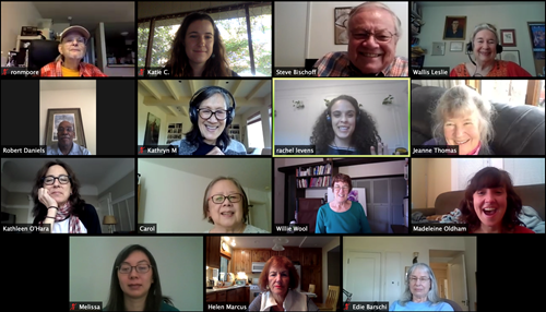 What's in a Play? participants gather together via Zoom