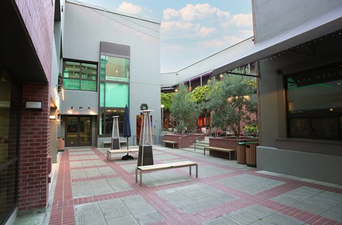 View of the Narsai M. David Courtyard